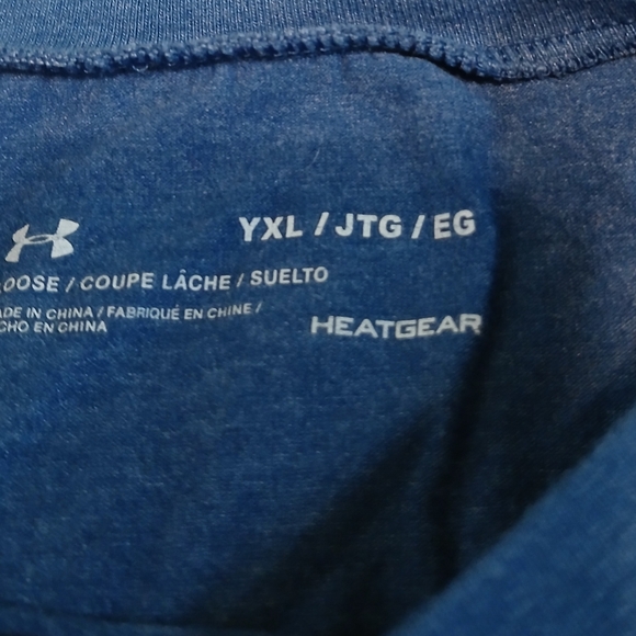 Under Armour HeatGear Loose Project Rock "Iron Paradise" L.S. Shirt Boys Size XL - Picture 3 of 4